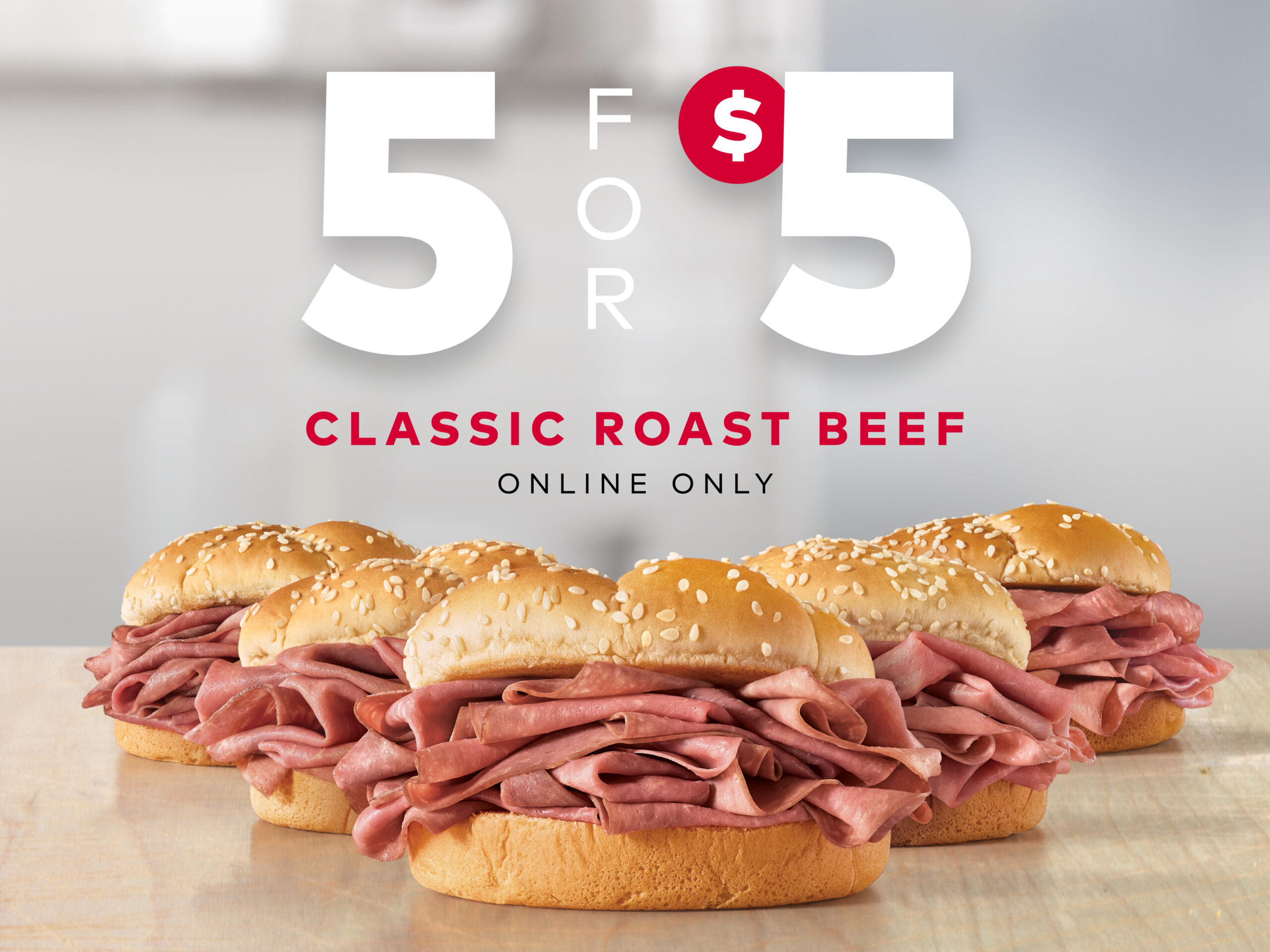 5 for $5 Roast Beef Sandwiches Back at Arby’s