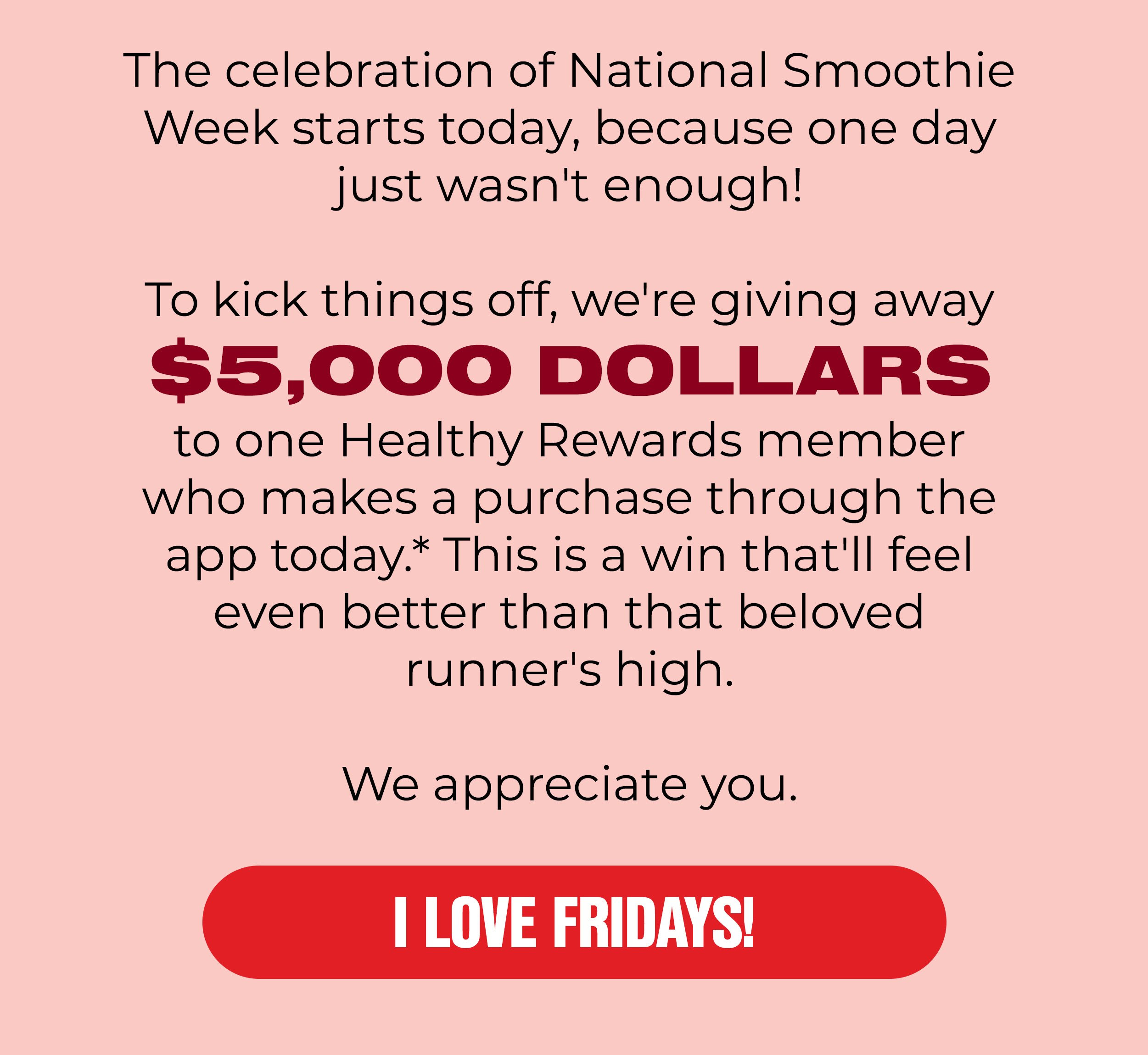 Celebrate National Smoothie Day at Smoothie King