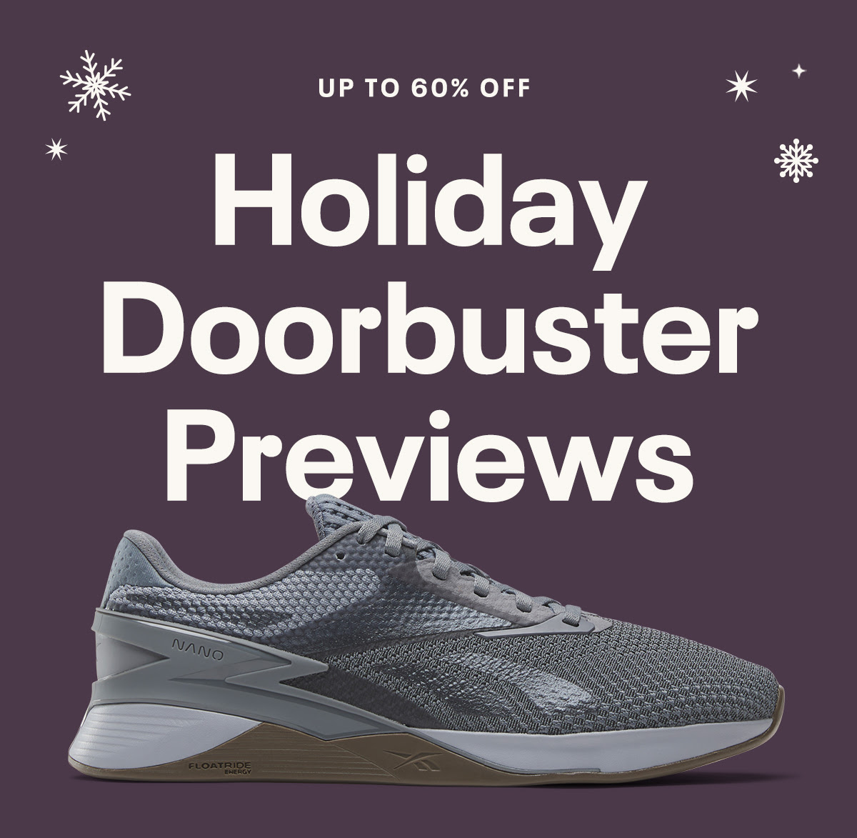 Check Reebok Holiday Doorbuster Deals Now